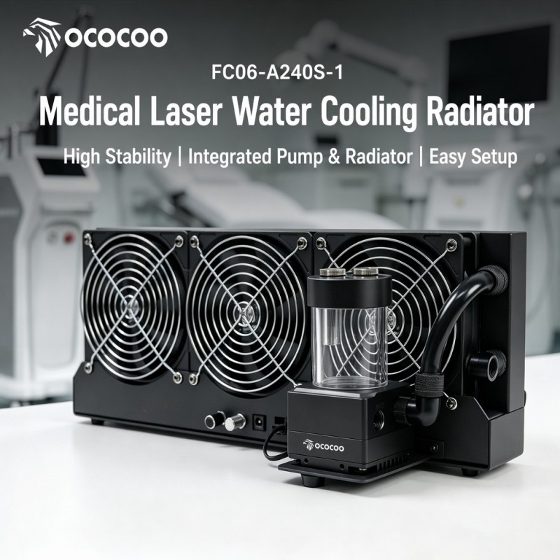 External Radiator Water Cooling Kit - OCOCOO 360mm Radiator Eksternal Kit Pendingin
